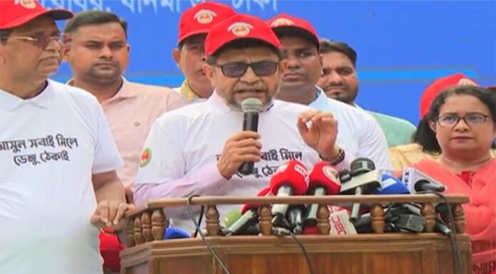 সরকারি প্রতিষ্ঠানে জমা পানি পেলে ওই প্রতিষ্ঠানের বড় কর্মকর্তাকে জরিমানা করা হবে: স্বাস্থ্যমন্ত্রী